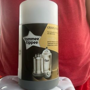 Tommee Tippee bottle, warmer.